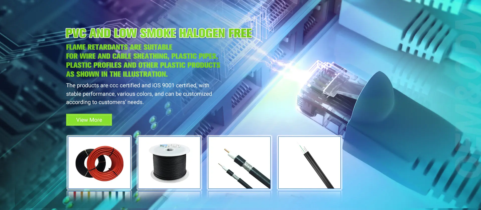 PVC AND LOW SMOKE HALOGENFRE